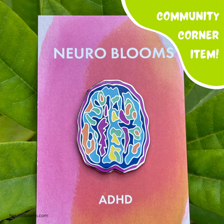 ADHD Brain Scan Enamel Pin by Neuro Blooms - Community Corner Item!