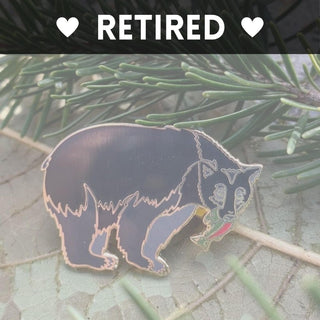 Black Bear Pin - 25% To Charity! - Ursus americanus - (***RETIRED***)