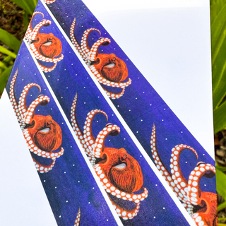 Octopus Washi Tape! (Silver Foil) - Eco Friendly - Made from Wood Pulp! - (***RETIRED***)