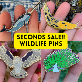 SECONDS SALE: Wildlife Pins