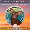 FUNDRAISER FOR THE ANIMALS IN GAZA - Rescued Is My Favourite Breed Stickers - 100% of Profits Donated to Sulala Animal Rescue in Palestine