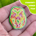 Anxiety Brain Scan Enamel Pin by Neuro Blooms - Community Corner Item!
