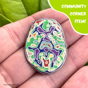 Autism Brain Scan Enamel Pin by Neuro Blooms - Community Corner Item!