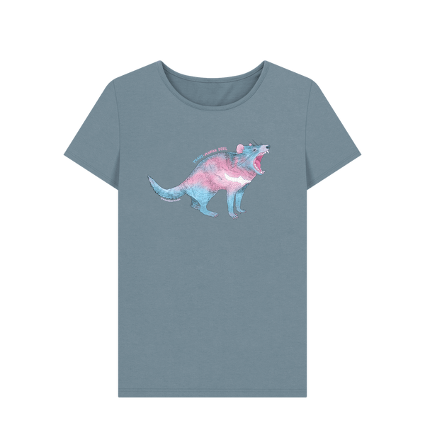 Stone Blue SKU ONLY - Trans-Manian Devil Tee - FEMME