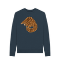 Navy Blue SKU ONLY - Pangolin Crew Sweatshirt - FEMME