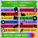 Limited Edition Mystery Boxes - 32 Goodies from 10 ARTISTS - Worth Over $250!