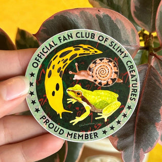 Proud Member: Official Fan Club of Slimy Creatures Sticker (Vinyl) - FREE SHIPPING