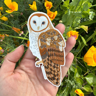 Barn Owl Sticker (Vinyl) - FREE SHIPPING