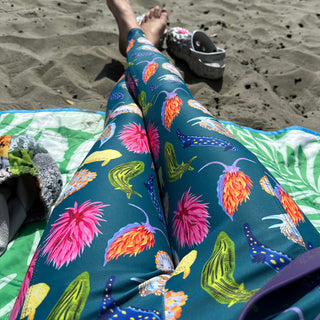 Nudibranch UPF Leggings (XXS-6XL) - Wearable In Water - With or Without Pockets!! (FREE SHIPPING)