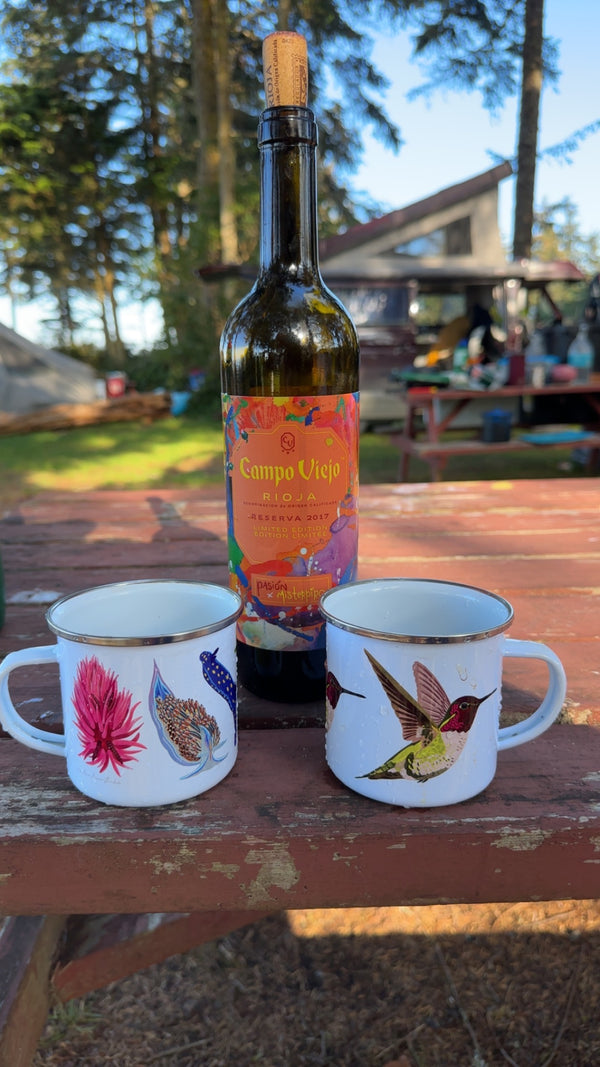 Hummingbird Camping Mug - 12 oz