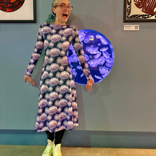 Moon Jellyfish Midi Dress (With Pockets!!) - (XXS-6XL) - FREE SHIPPING