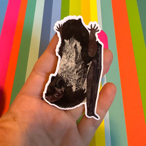 Silver-Haired Bat Sticker (Vinyl) - FREE SHIPPING