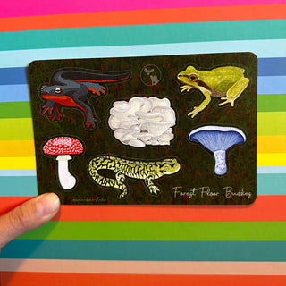 Forest Floor Buddies Sticker Sheet (Paper) - FREE SHIPPING