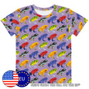 Kids/Youth T-Shirt - Rainbow Frogs (2 Colour Options)