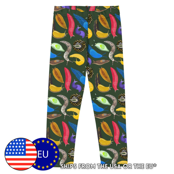 Kids/Youth UPF Leggings - Slug Diversity (Sizes 2T-20) - FREE SHIPPING