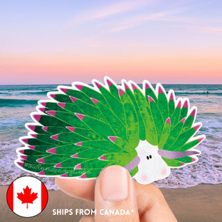 Leaf Sheep Sea Slug Nudibranch Sticker (Eco Vinyl) - Costasiella kuroshimae