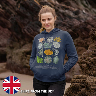 Lichens of the PNW Hoodie (XS-5XL) - 100% Cotton! - Masc & Femme Styles - Eco Friendly