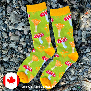 Mushroom Socks - $1 to Charity! - 80% Bamboo