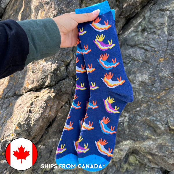 Nudibranch Socks (2 Colours) - $1 to Charity! - 80% Bamboo