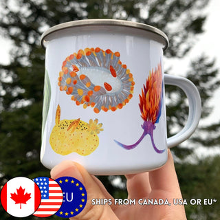 Nudibranch Camping Mug - 12 oz - Enamel Mug
