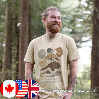 Pangolins of the World T-Shirt (100% Cotton) - Multiple Colours - Eco Friendly!