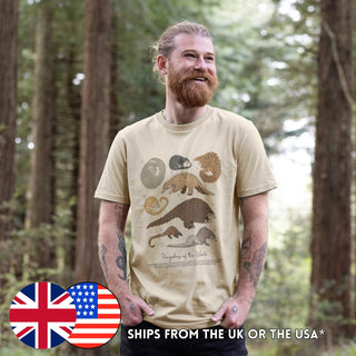 Pangolins of the World T-Shirt (100% Cotton) - Multiple Colours - Masc & Femme Styles - Eco Friendly!