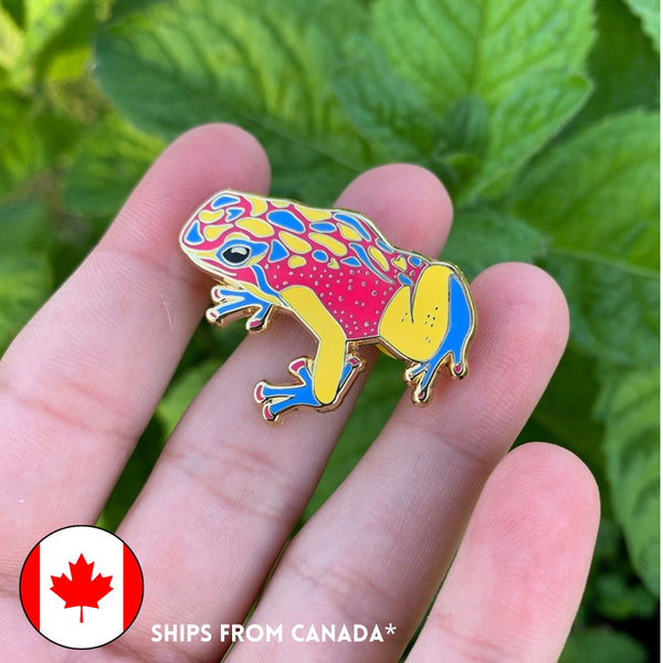 Pansexual Pride Frog Enamel Pin - 25% to Charity! - Subtle Pan Pride
