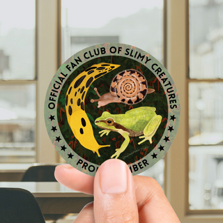 Proud Member: Official Fan Club of Slimy Creatures Sticker (Vinyl) - FREE SHIPPING