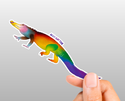 Alli-Gay-Tor Sticker - Eco Vinyl - Alligator Gay 2SLBTQIA+ Progress Pride (FREE SHIPPING)