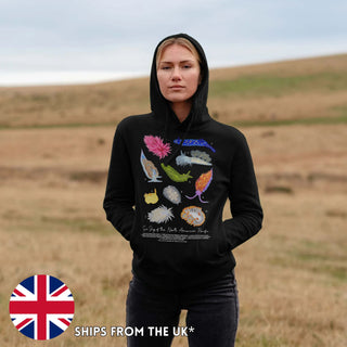 Sea Slugs of the North American Pacific Hoodie (XS-5XL) - 100% Cotton! - Masc & Femme Styles - Eco Friendly - Nudibranch Sweater