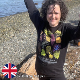 Seaweeds of the Pacific Northwest Crew Sweatshirt (XS-5XL) - 100% Cotton! - Masc & Femme Styles - Eco Friendly