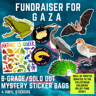 Fundraiser for Gaza - B-Grade/Sold Out Mystery Sticker Bundle - FREE SHIPPING