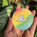 Tactile Rainbow Sticker (Clear Vinyl) - Textured Stim Sticker