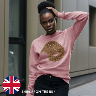 Temminck's Pangolin Crew Sweatshirt (XS-5XL) - 100% Cotton! - Masc & Femme Styles - Eco Friendly!!