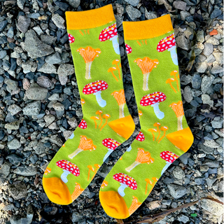 Mushroom Socks - $1 to Charity! - 80% Bamboo