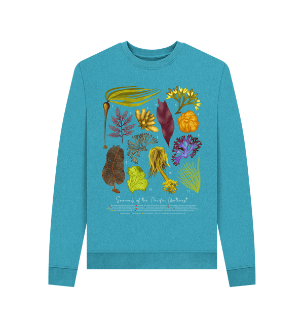 Ocean Blue SKU ONLY Seaweeds Crew Sweatshirt - FEMME - REMILL