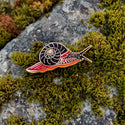 Fire Snail Pin! - 25% to Charity - Platymma tweediei - Snail Hard Enamel Pin - Supports Wildlife Conservation Charity