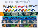 Strawberry Poison Frogs Washi Tape! (No Foil) - Frog Rainbow - Eco Friendly - Made from Wood Pulp!