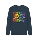 Nature Is Queer Crew Sweatshirt (XS-5XL) - 100% Cotton! - Masc & Femme Styles - Eco Friendly