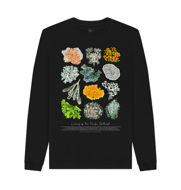 Lichens of the PNW Crew Sweatshirt - 100% Cotton! - Eco Friendly