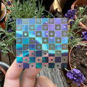 Tactile Aurora Checkers Sticker (Clear Vinyl) - Textured Stim Sticker