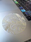 Tactile Wood Grain Sticker (Clear Vinyl) - Textured Stim Sticker