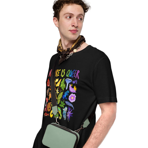 Nature is Queer T-Shirt (XS-5XL) -100% Cotton - Multiple Colours - Eco Friendly!