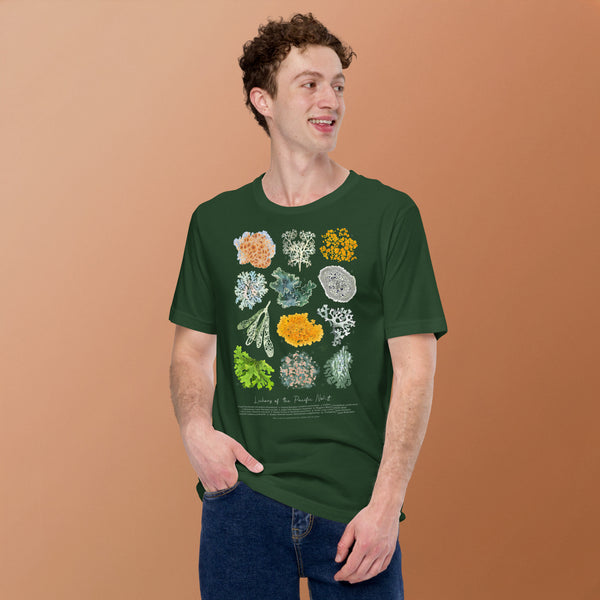 Lichens of the PNW T-Shirt (100% Cotton) - Multiple Colours - Eco Friendly!!
