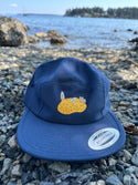 Sea Lemon Nudibrach Embroidered 5 Panel Cap - 