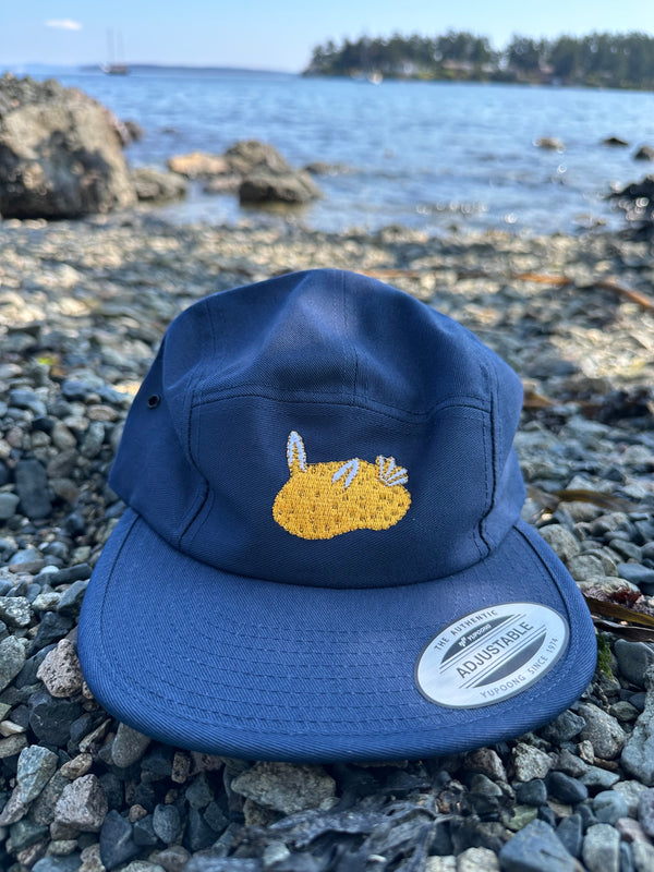 Sea Lemon Nudibrach Embroidered 5 Panel Cap - 