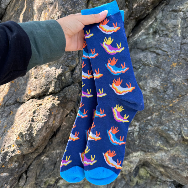 Nudibranch Socks (2 Colours) - $1 to Charity! - 80% Bamboo