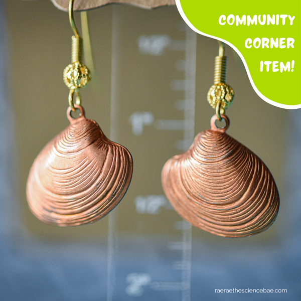 Clam Shell Earrings by Rae Rae The Science BAE - Community Corner Item!