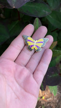 Intersex Pride Butterfly Pin - 25% to Charity!