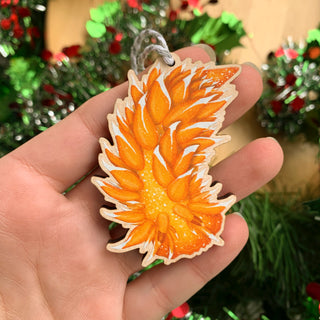 Golden Dirona Nudibranch Wooden Ornament ***RETIRED***